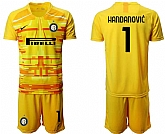 2020-21 Inter Milan 1 HANDANOVIC Yellow Goalkeeper Soccer Jersey,baseball caps,new era cap wholesale,wholesale hats
